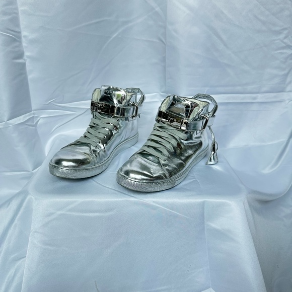Buscemi silver high top sneakers
